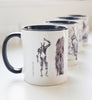 Set Of 4 Medical Art Mugs Mug