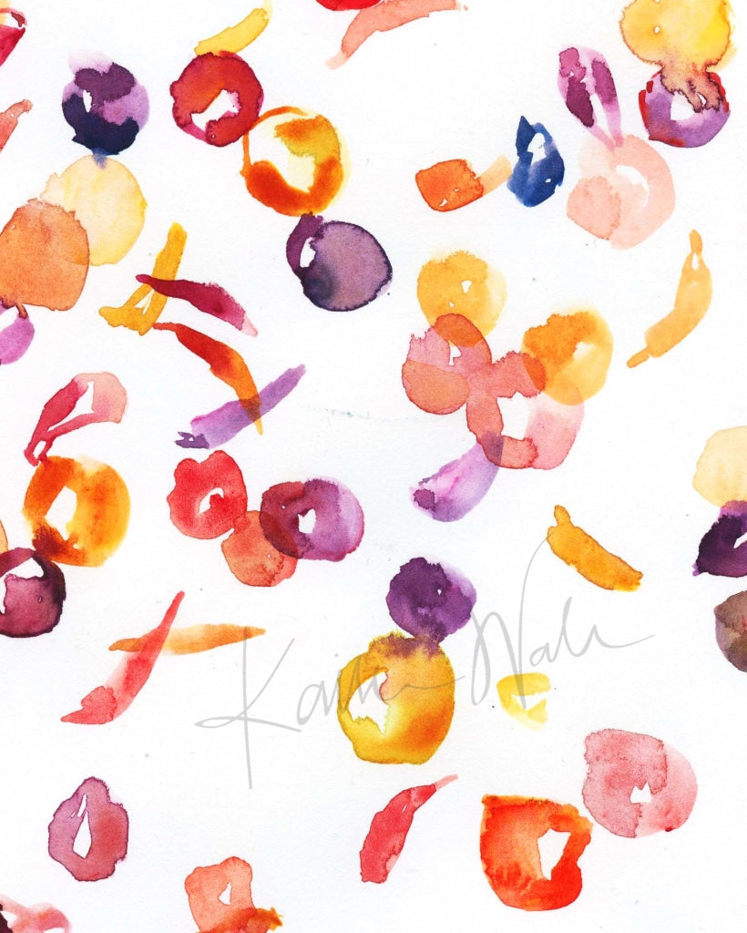 Sickle Cell Watercolor Print