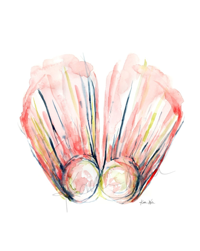 Muscles Of Facial Expression Print Set Watercolor