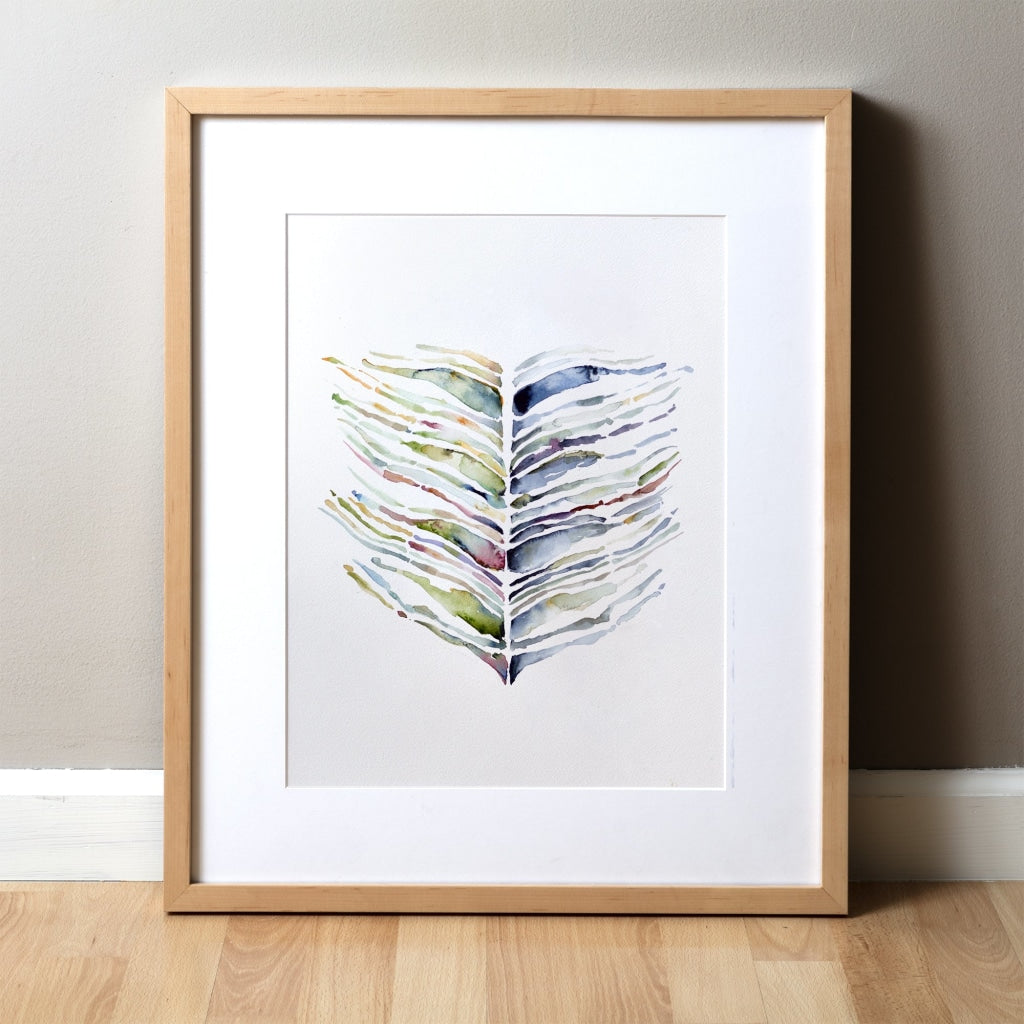 Visual Reflections -Watercolor Print - Sense Art Abstract Anatomy Watercolor