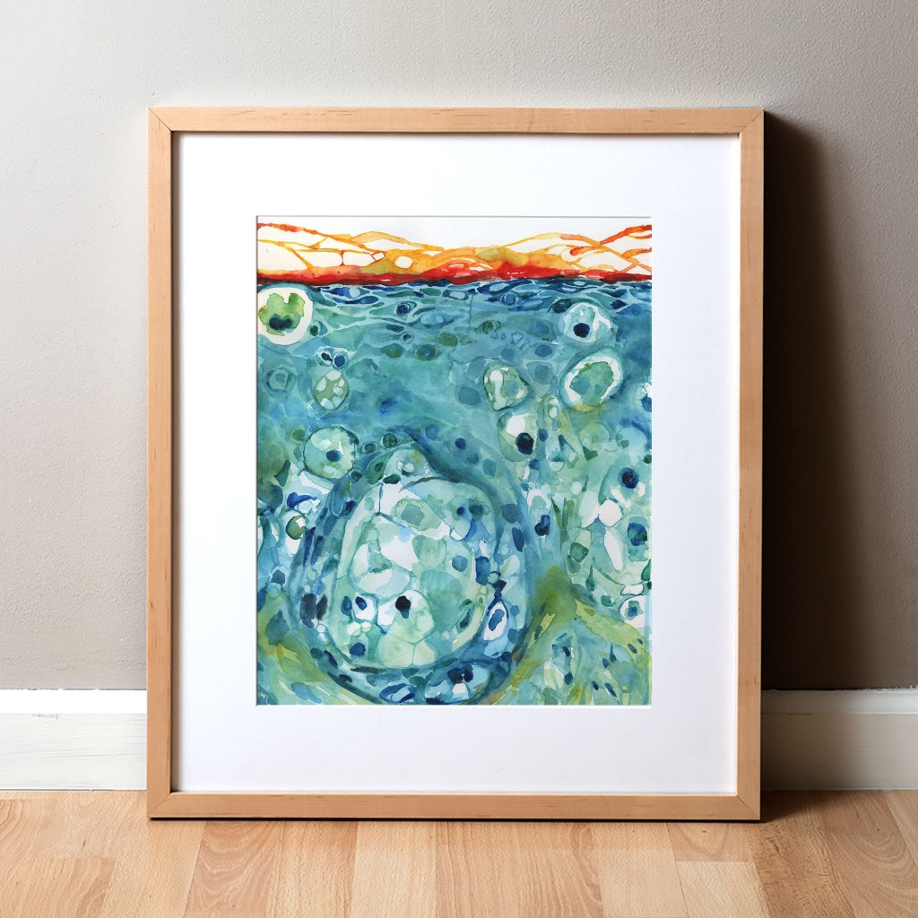 Squamous Watercolor Print