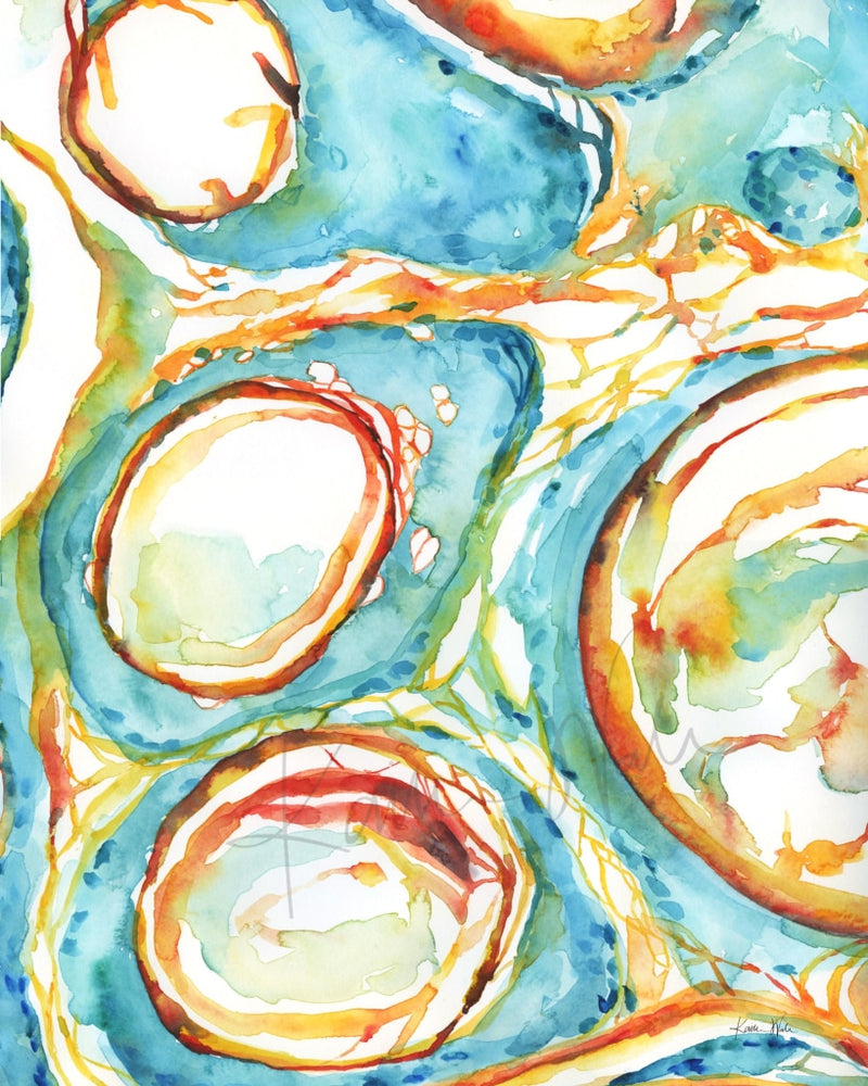 Trichodiscoma Watercolor Print