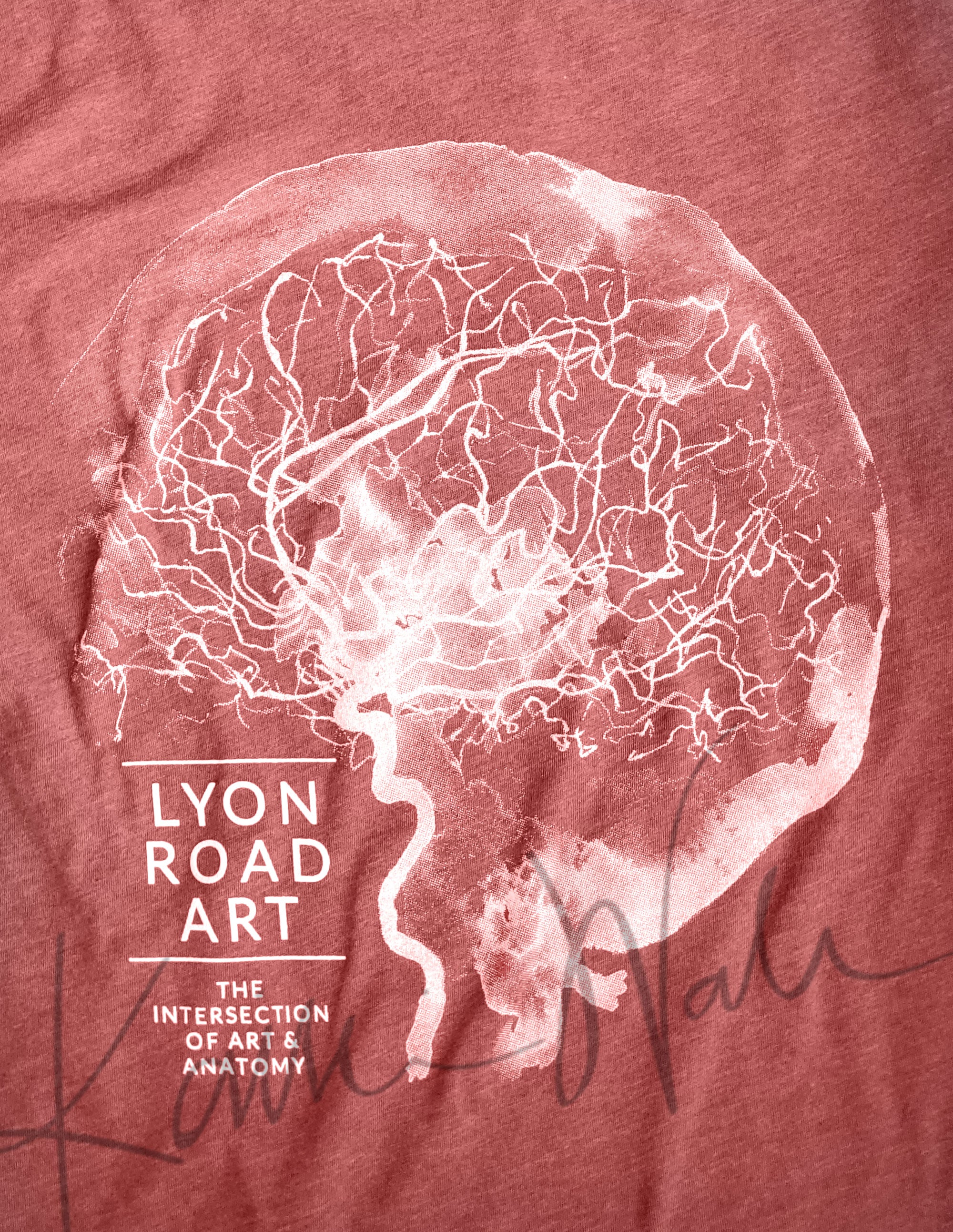 Red Cerebral Angiography Watercolor T-Shirt