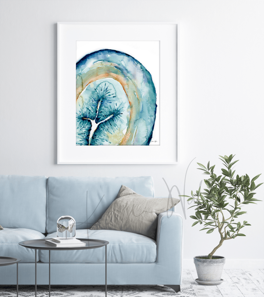 Uterine Layers Print Watercolor