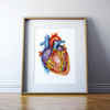 Vibrant Heart Watercolor Print
