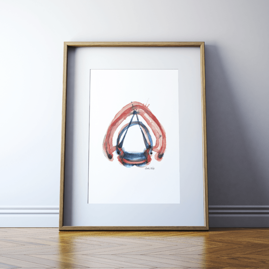 Vocal Cords Print Watercolor