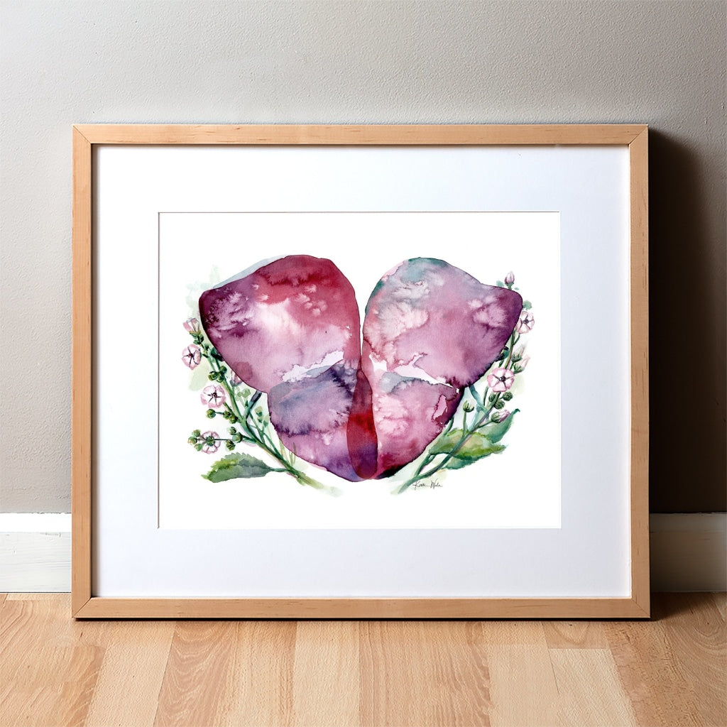 Liver Transplant Watercolor Print