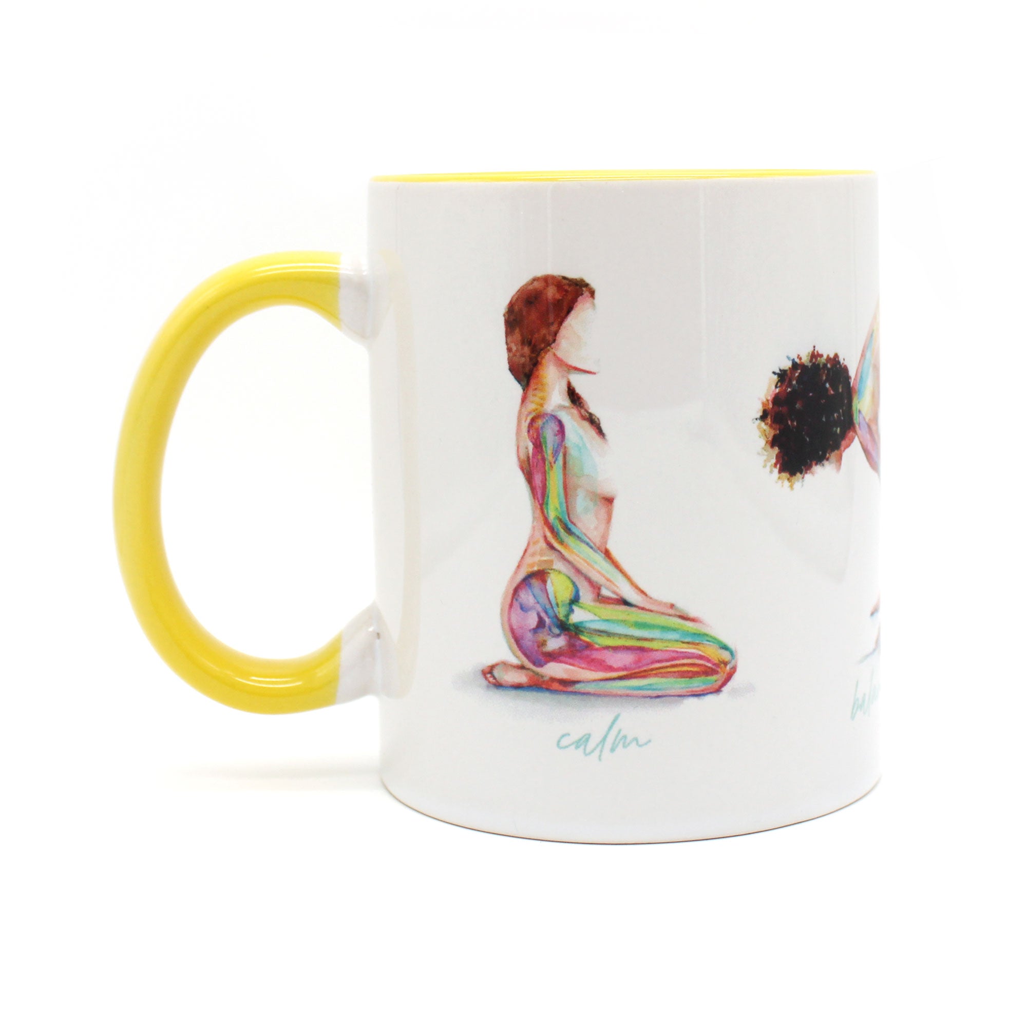 Seated Yoga Poses Mug - 11 oz Ceramic