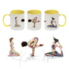 Seated Yoga Poses Mug - 11 oz Ceramic