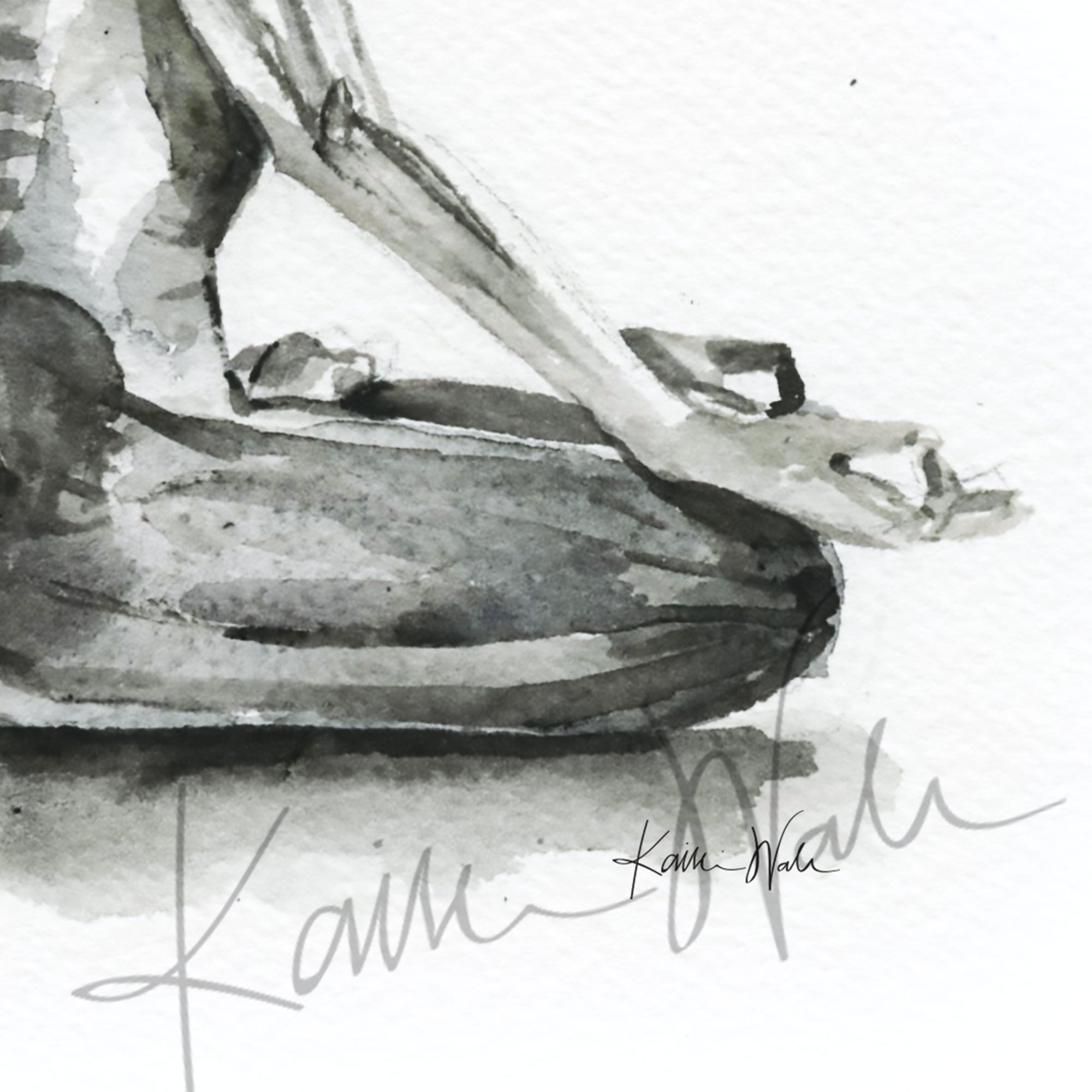Yoga Pose Watercolor Print